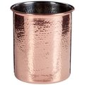 Starcrafts Starcrafts 10166 Stainless Steel Utensil Holder; Hammred Copper Plated 10166